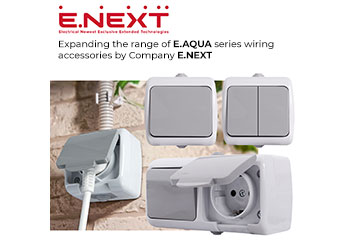 Expanding the range of E.AQUA series wiring accessories by Company E.NEXT