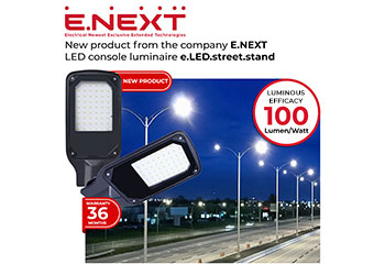 New product from the company E.NEXT — LED console luminaire e.LED.street.stand