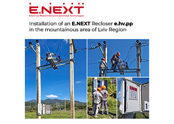 Installation of an E.NEXT Recloser e.hv.pp in the mountainous area of Lviv Region