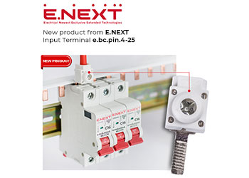 Reliable installation with the e.bc.pin.4-25 input terminal from E.NEXT