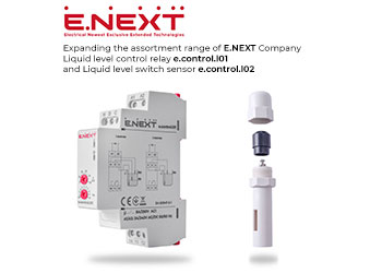 Expanding the assortment range of E.NEXT Company — Liquid level control relay e.control.l01 and Liquid level switch sensor e.control.l02