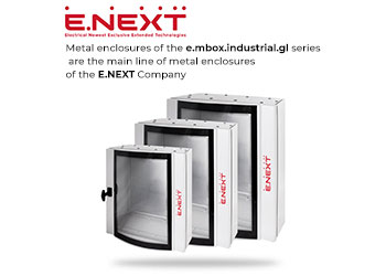 Metal enclosures of the e.mbox.industrial.gl series are the main line of metal enclosures of the E.NEXT Company
