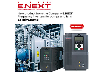 New product from the company E.NEXT — Frequency inverters for pumps and fans e.f-drive.pump!