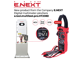 The new PRO Series Multimeter e.tool.multitest.pro.HT208D from the Company E.NEXT – precision and versatility in every detail