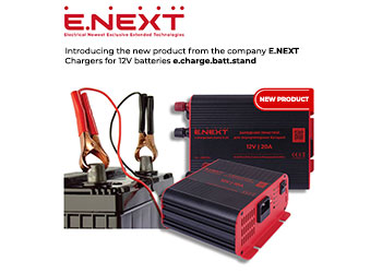 Introducing the new product from the company E.NEXT — Chargers for 12V batteries e.charge.batt.stand